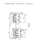 LATCH APPARATUS FOR RETAINING A FLEXIBLE CIRCUIT CABLE WITHIN A RECEPTACLE     MOUNTED ON A CIRCUIT BOARD diagram and image