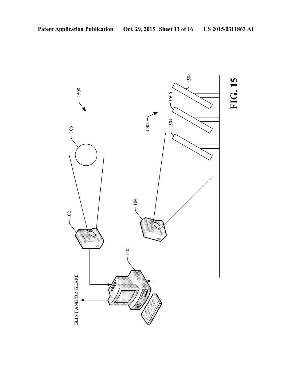 COMPUTATION OF GLINT, GLARE, AND SOLAR IRRADIANCE DISTRIBUTION - diagram, schematic, and image 12