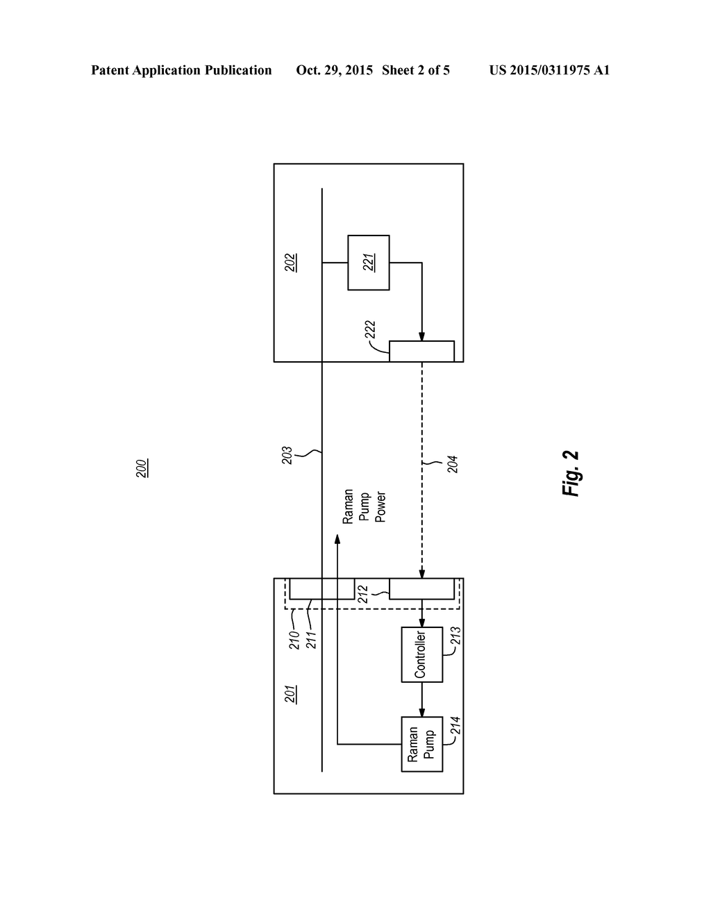 FEEDBACK CONTROLLED RAMAN AMPLIFICATION IN OPTICAL SYSTEM - diagram, schematic, and image 03