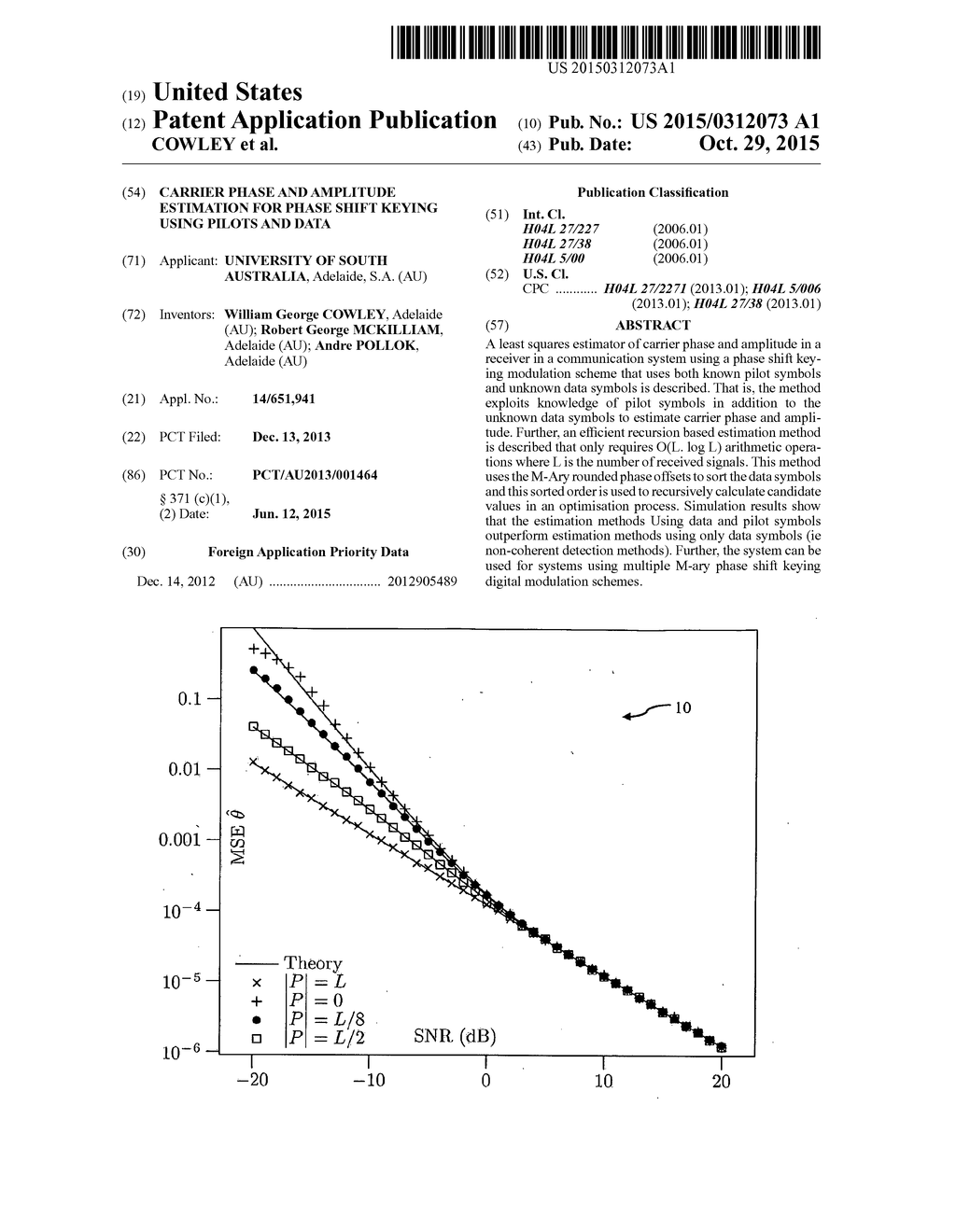 Carrier Phase and Amplitude Estimation for Phase Shift Keying Using Pilots     and Data - diagram, schematic, and image 01