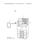 IMAGE FORMING SYSTEM THAT HANDS OVER OPERATION FROM PORTABLE TERMINAL TO     IMAGE FORMING APPARATUS AND IMAGE FORMATION METHOD diagram and image