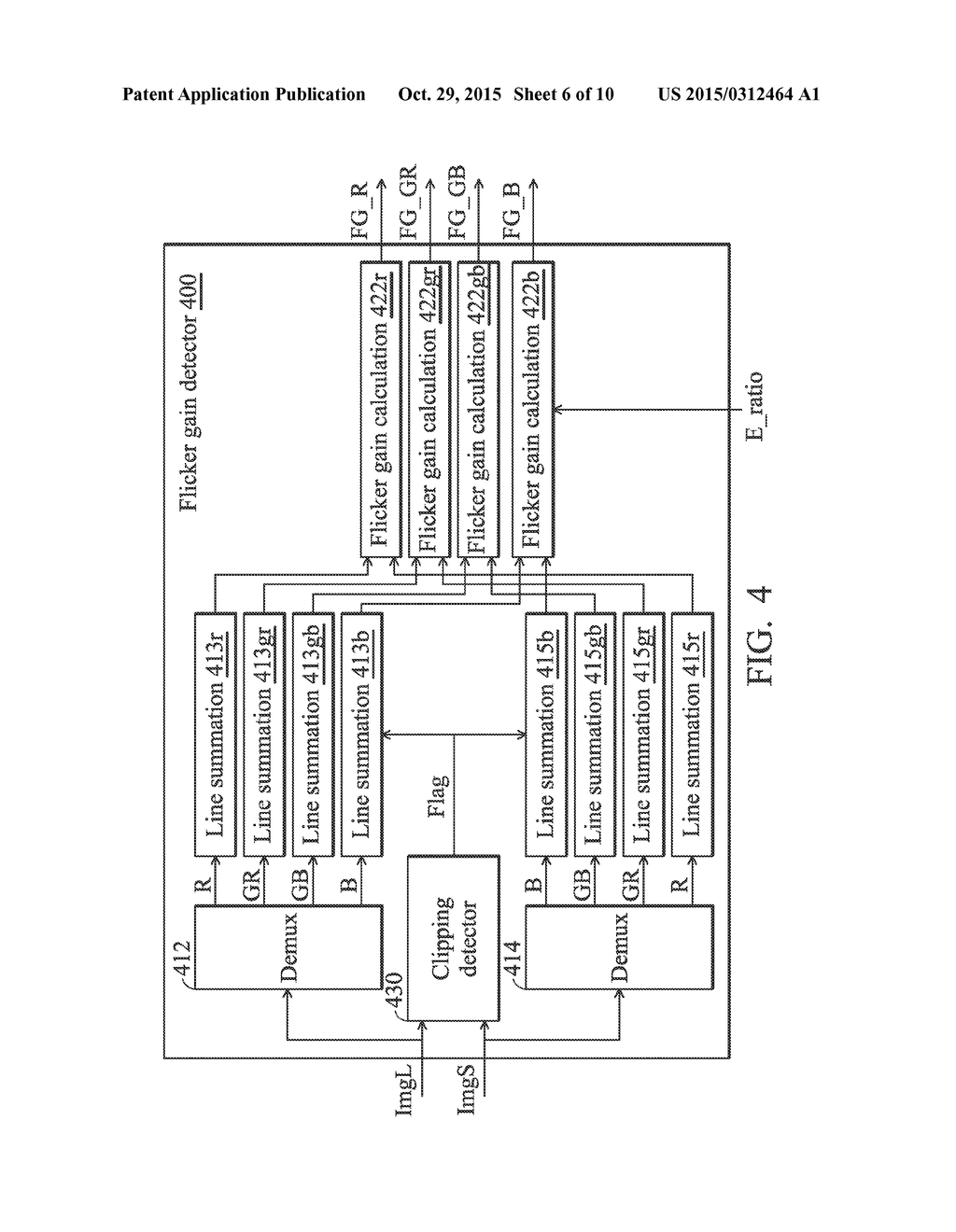 MULTI-EXPOSURE IMAGING SYSTEM AND METHOD FOR ELIMINATING ROLLING SHUTTER     FLICKER - diagram, schematic, and image 07