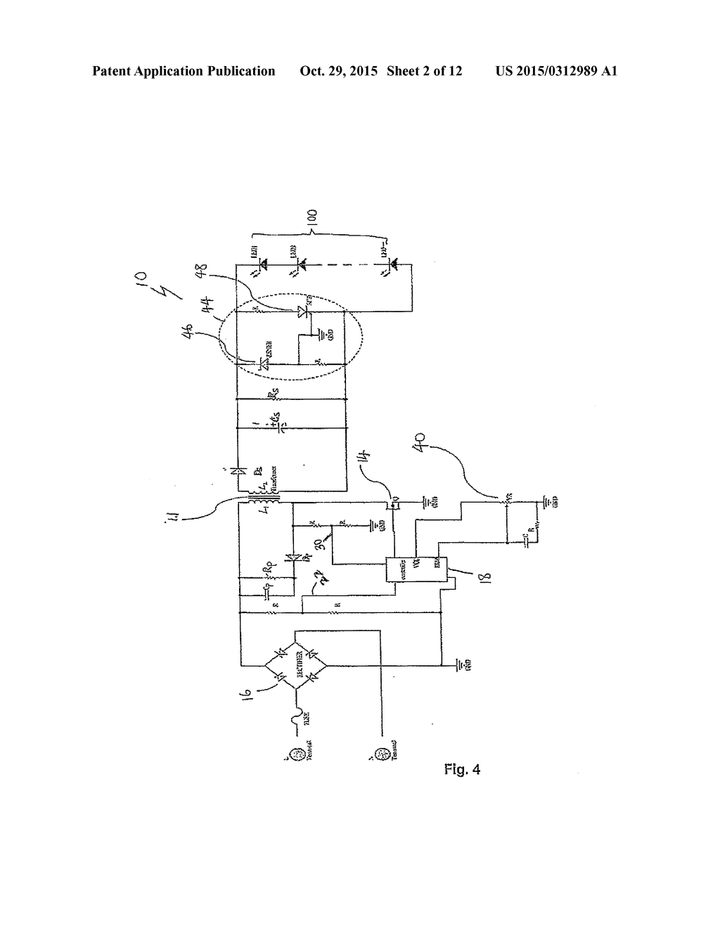 SYSTEM AND DEVICE FOR DRIVING A PLURALITY OF HIGH POWERED LED UNITS - diagram, schematic, and image 03