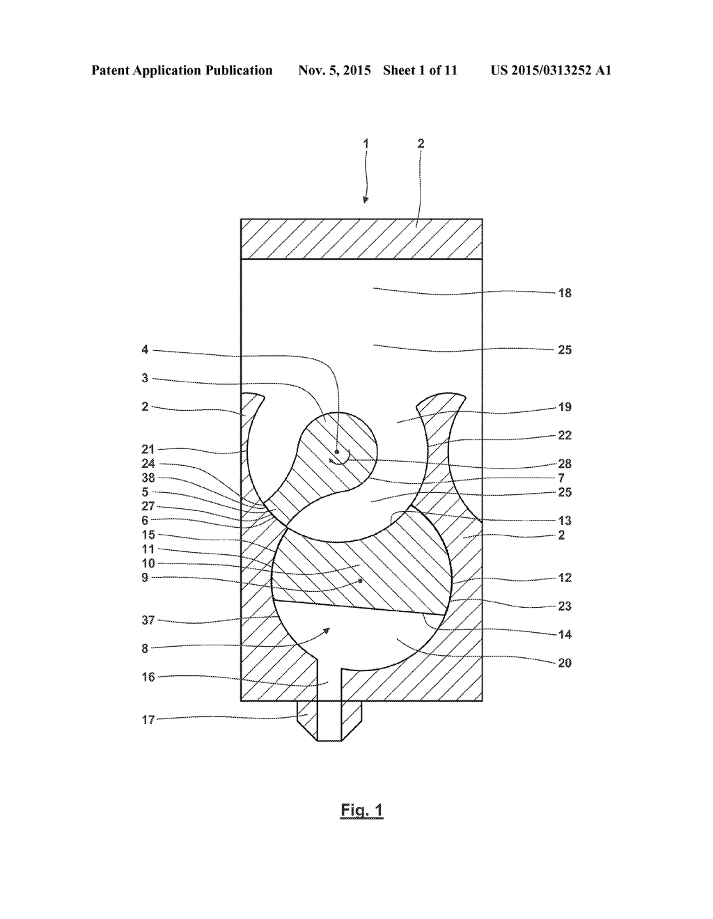 UNIT FOR DOSING A CONFECTIONERY MASS INCLUDING A REVERSING ROTARY PISTON - diagram, schematic, and image 02