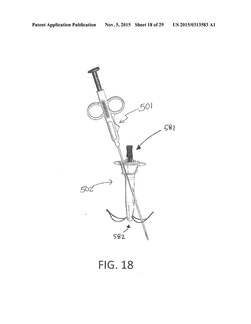 NEEDLE AND SNARE GUIDE APPARATUS FOR PASSING SUTURE - diagram, schematic, and image 19