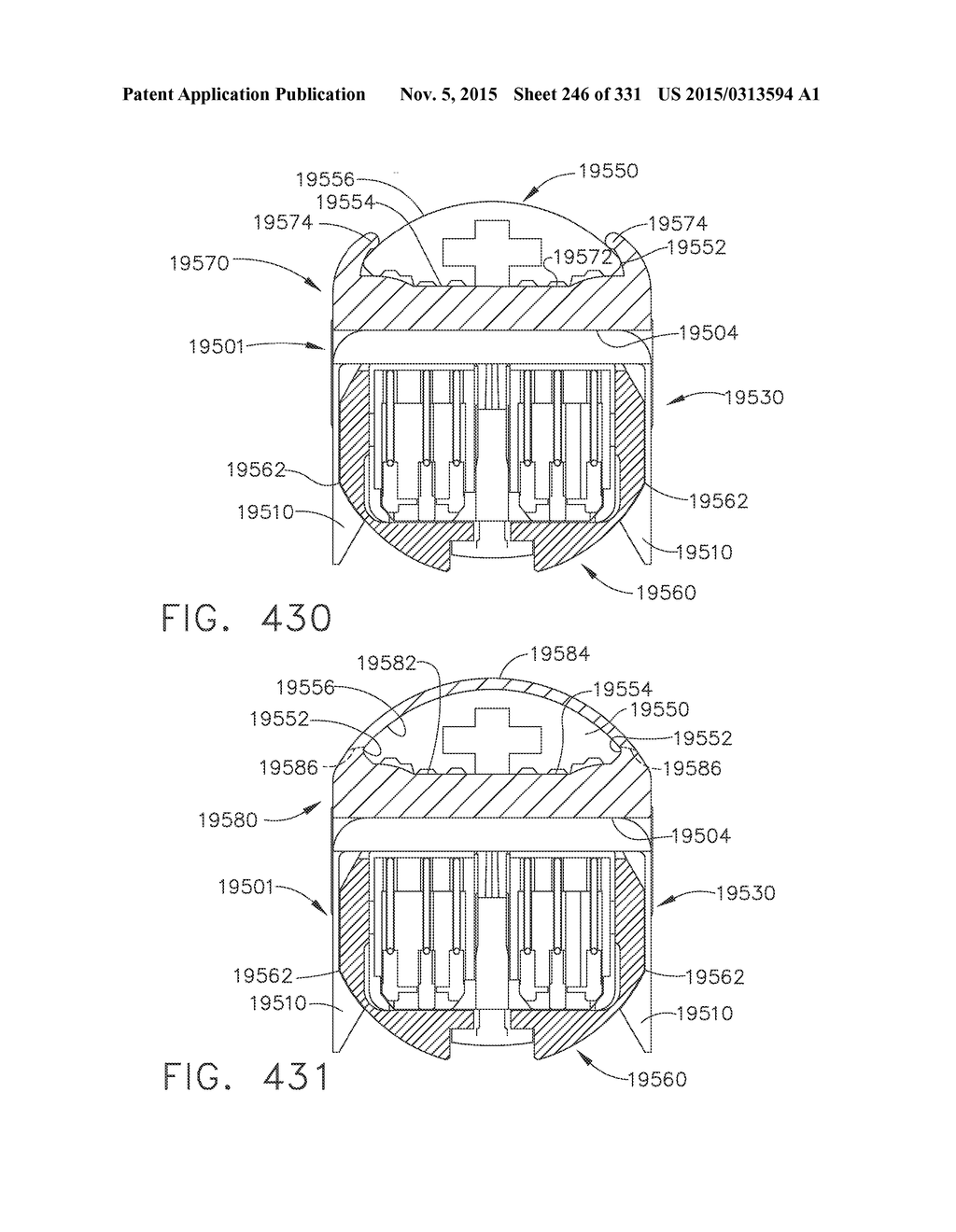 RETAINER ASSEMBLY INCLUDING A TISSUE THICKNESS COMPENSATOR - diagram, schematic, and image 247