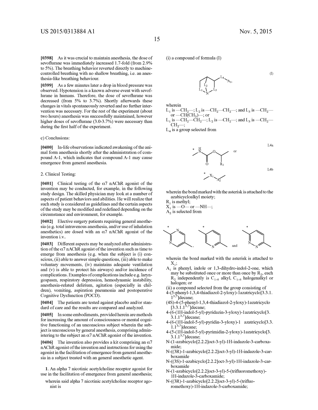 USE OF ALPHA 7 NICOTINIC ACETYLCHOLINE RECEPTOR AGONISTS - diagram, schematic, and image 20