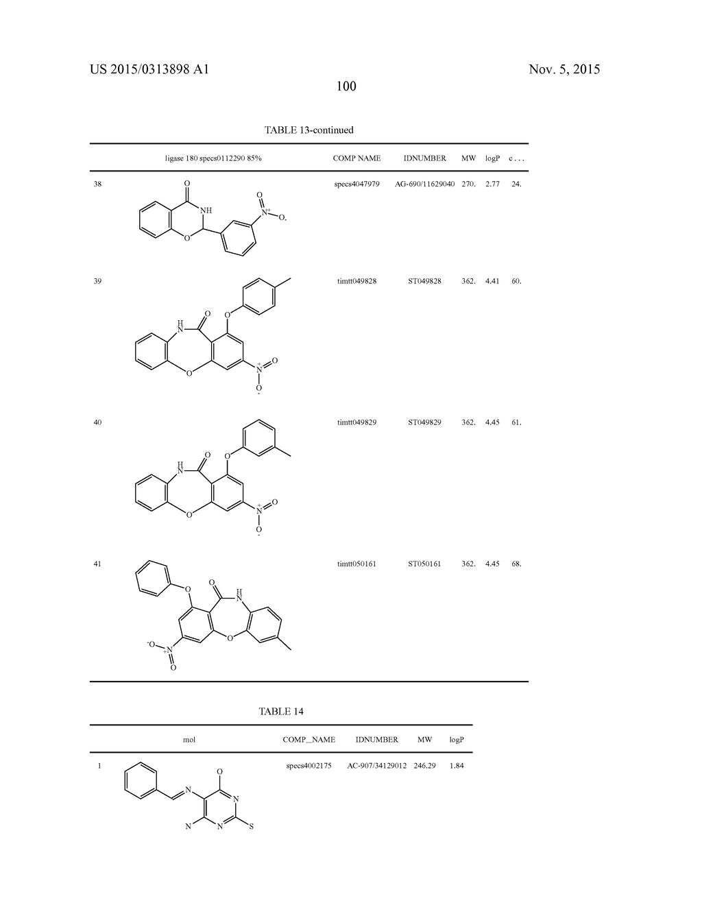 COMPOUNDS THAT INHIBIT HUMAN DNA LIGASES AND METHODS OF TREATING CANCER - diagram, schematic, and image 120