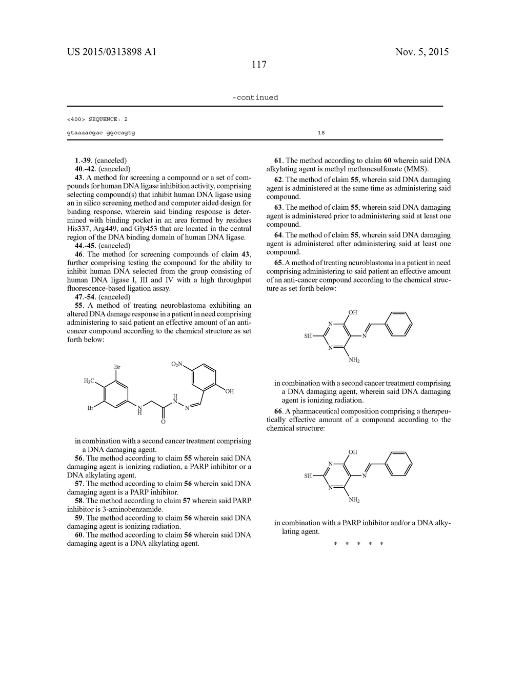 COMPOUNDS THAT INHIBIT HUMAN DNA LIGASES AND METHODS OF TREATING CANCER - diagram, schematic, and image 137