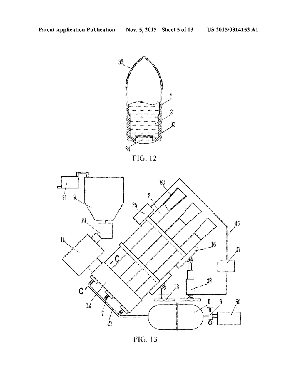 LIQUID PROJECTION BOMB, PROJECTING DEVICE AND DELIVERY METHOD THEREFOR - diagram, schematic, and image 06