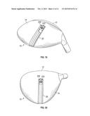 GOLF CLUB HEAD WITH ADJUSTABLE CENTER OF GRAVITY diagram and image