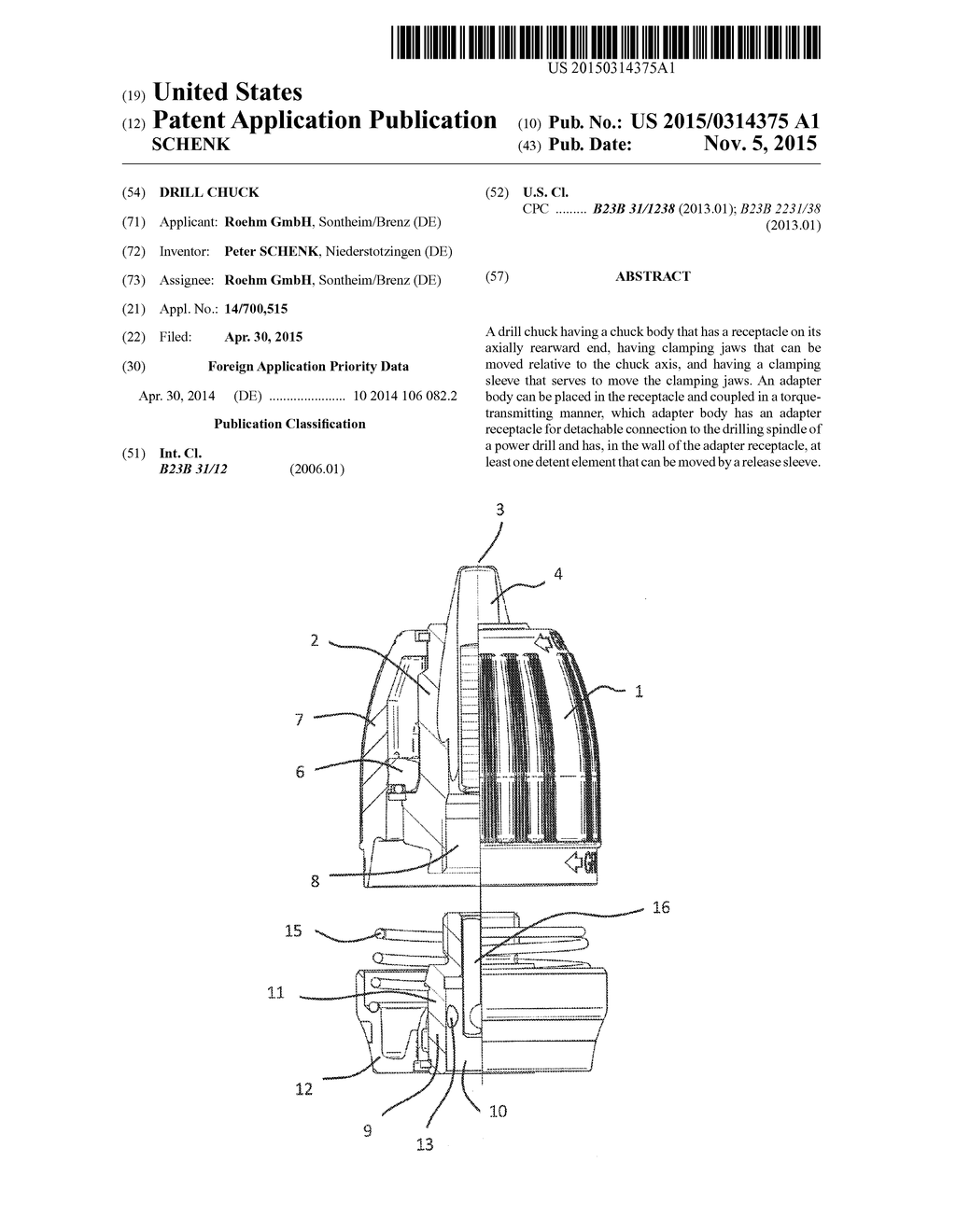 DRILL CHUCK - diagram, schematic, and image 01