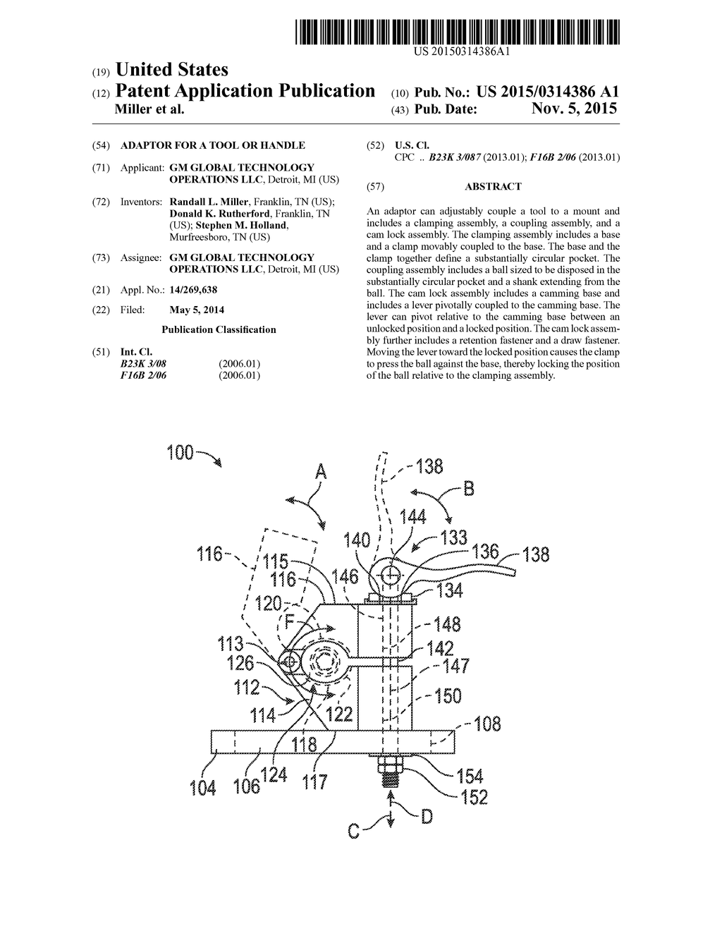 ADAPTOR FOR A TOOL OR HANDLE - diagram, schematic, and image 01