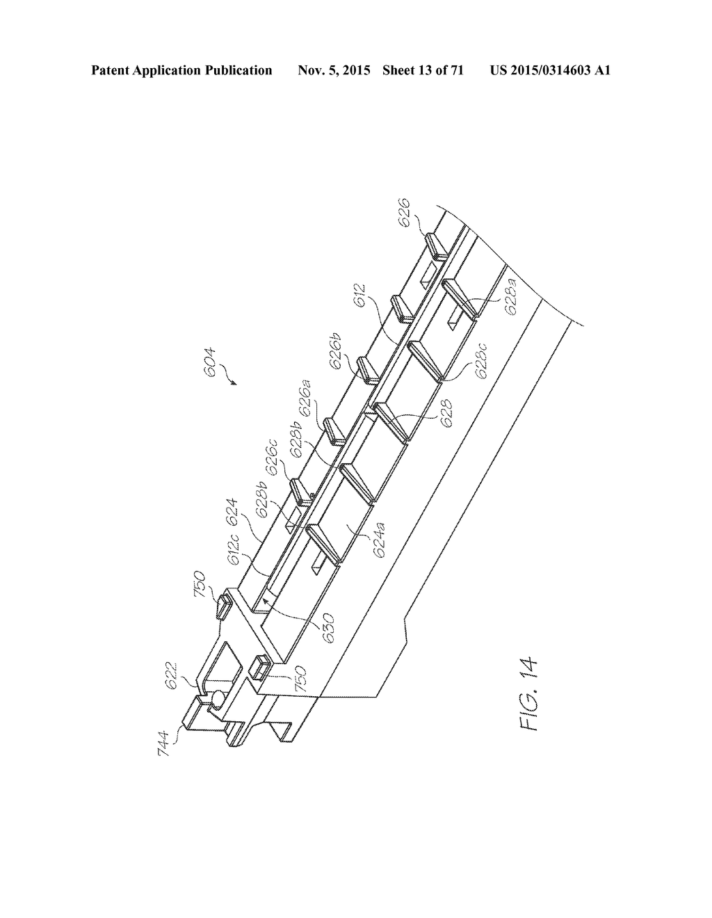 PRINTER HAVING SLED PROVIDING WIPING, CAPPING AND PLATEN MODULES - diagram, schematic, and image 14