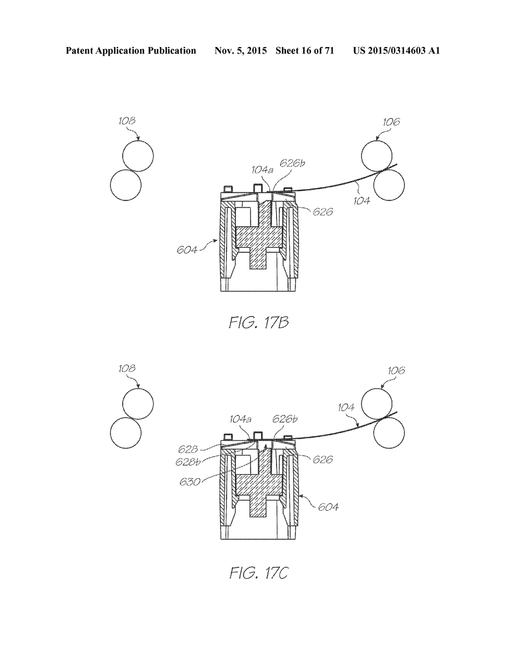 PRINTER HAVING SLED PROVIDING WIPING, CAPPING AND PLATEN MODULES - diagram, schematic, and image 17