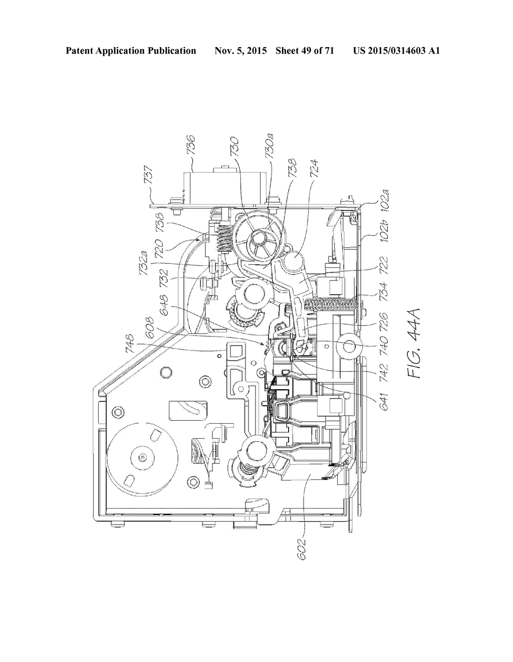 PRINTER HAVING SLED PROVIDING WIPING, CAPPING AND PLATEN MODULES - diagram, schematic, and image 50