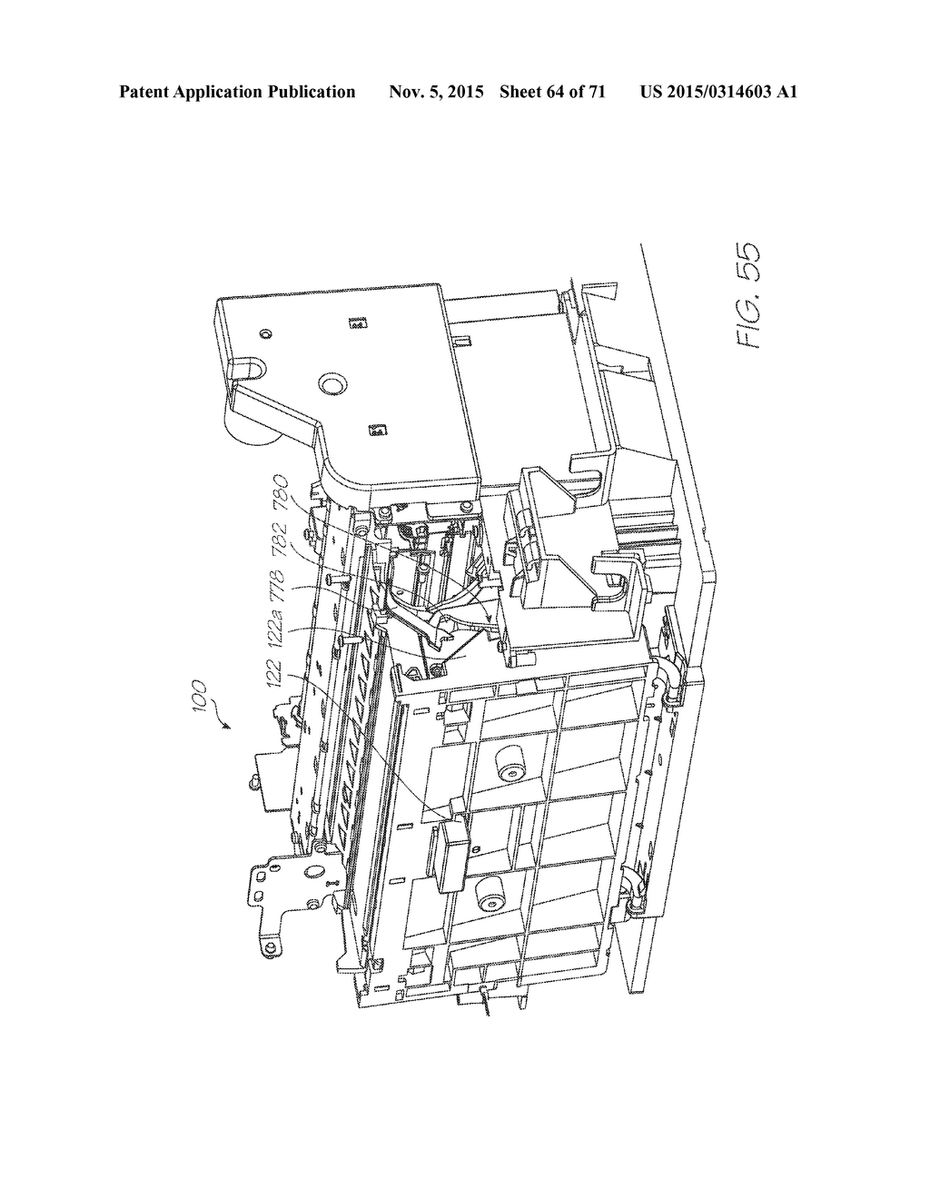 PRINTER HAVING SLED PROVIDING WIPING, CAPPING AND PLATEN MODULES - diagram, schematic, and image 65