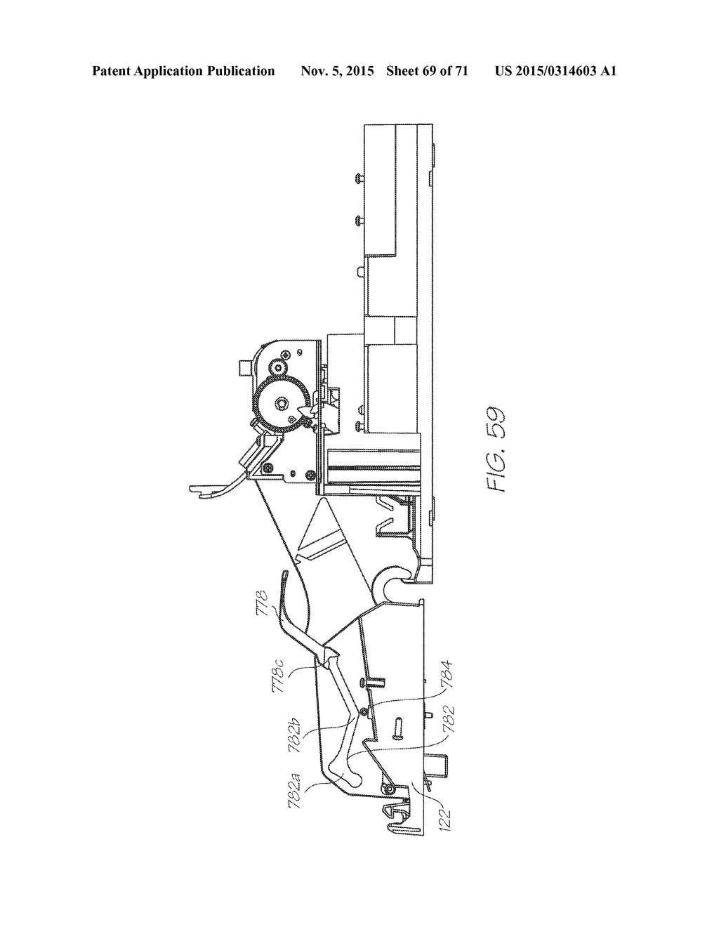 PRINTER HAVING SLED PROVIDING WIPING, CAPPING AND PLATEN MODULES - diagram, schematic, and image 70