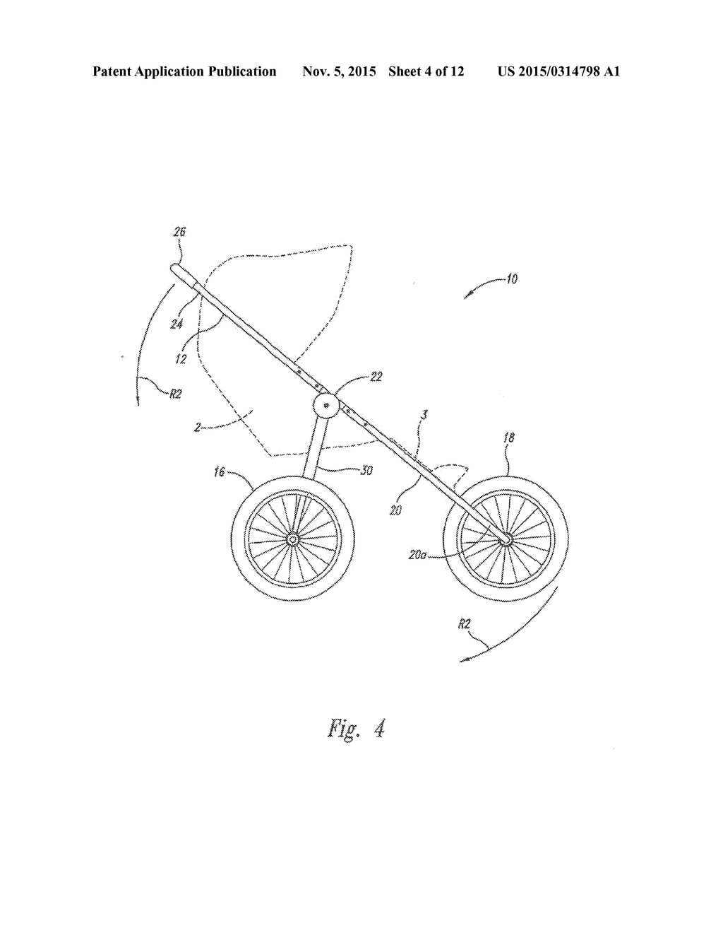 Folding Baby Stroller System and Method - diagram, schematic, and image 05