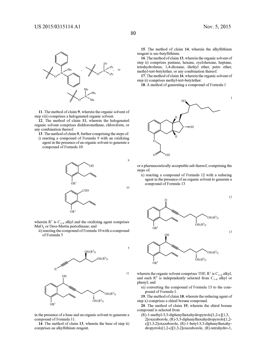 Methods of Synthesizing a Prostacyclin Analog - diagram, schematic, and image 81