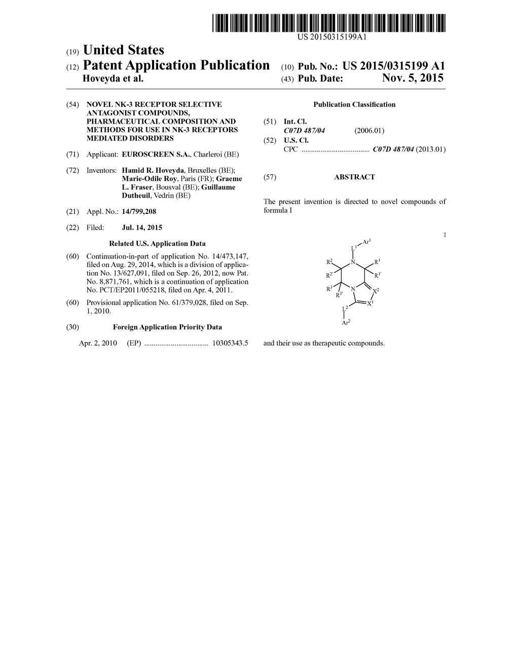 NOVEL NK-3 RECEPTOR SELECTIVE ANTAGONIST COMPOUNDS, PHARMACEUTICAL     COMPOSITION AND METHODS FOR USE IN NK-3 RECEPTORS MEDIATED DISORDERS - diagram, schematic, and image 01