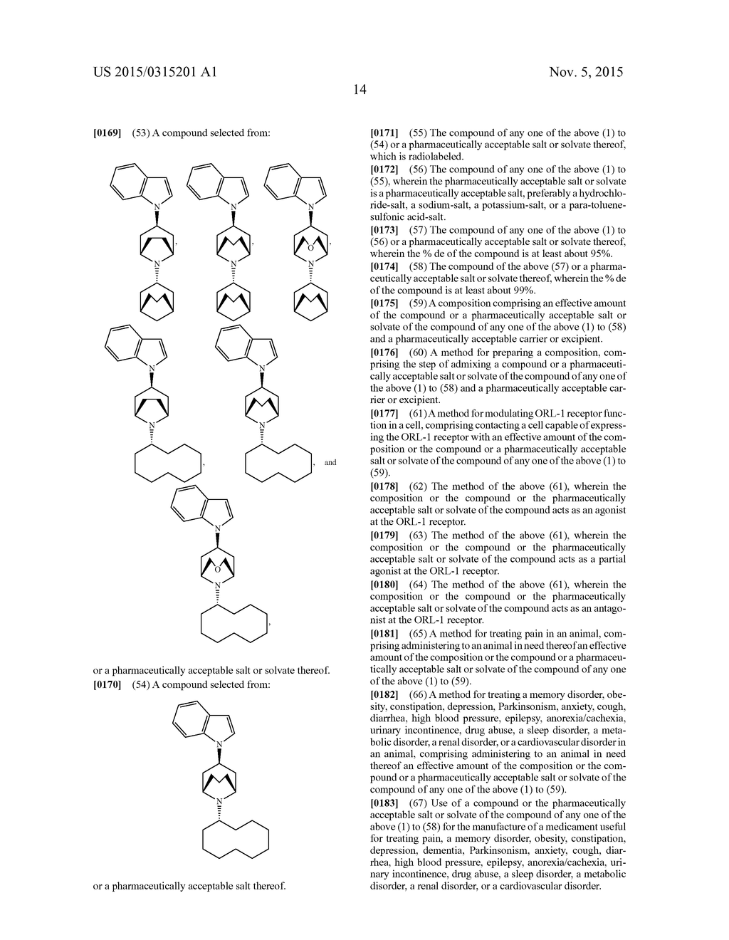 INDOLE AND INDOLINE-TYPE PIPERIDINE COMPOUNDS AND USES THEREOF - diagram, schematic, and image 15