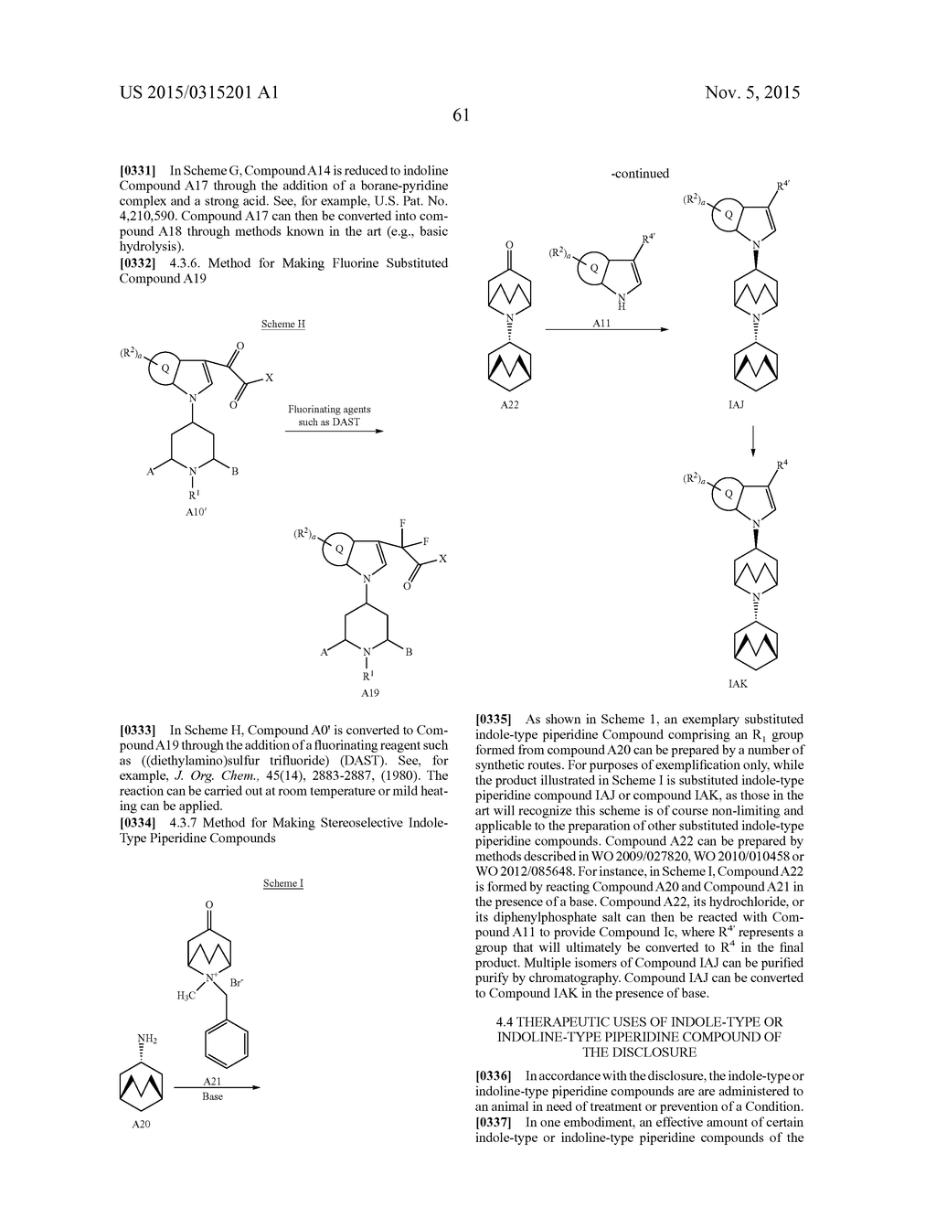 INDOLE AND INDOLINE-TYPE PIPERIDINE COMPOUNDS AND USES THEREOF - diagram, schematic, and image 62