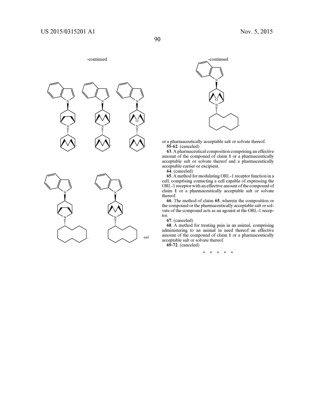 INDOLE AND INDOLINE-TYPE PIPERIDINE COMPOUNDS AND USES THEREOF - diagram, schematic, and image 91