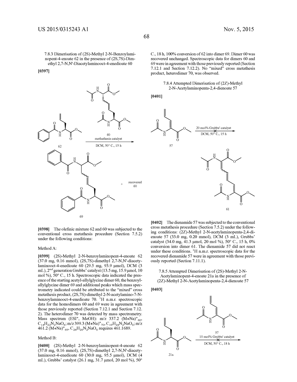 METHODS FOR THE SYNTHESIS OF DICARBA BRIDGES IN ORGANIC COMPOUNDS - diagram, schematic, and image 73