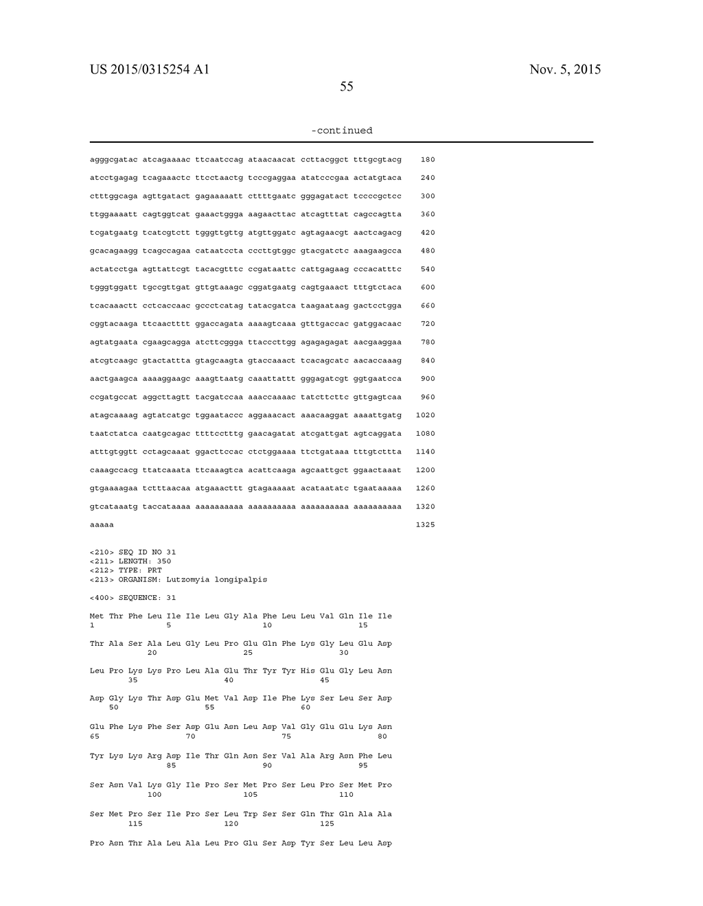 LUTZOMYIA LONGIPALPIS POLYPEPTIDES AND METHODS OF USE - diagram, schematic, and image 58