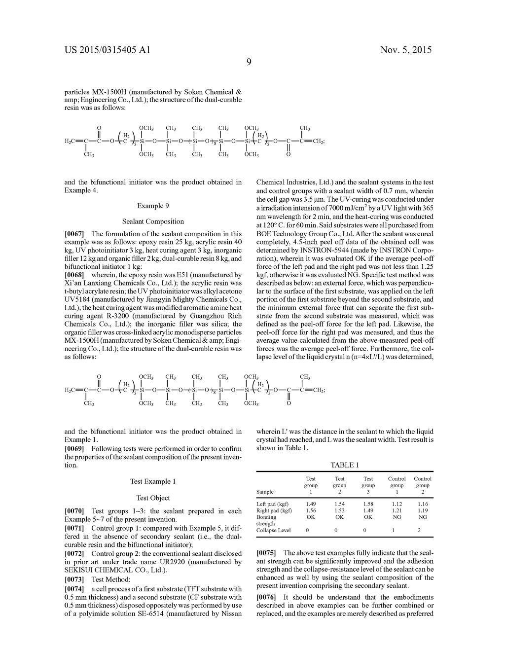 Sealant Composition and Display Apparatus - diagram, schematic, and image 11