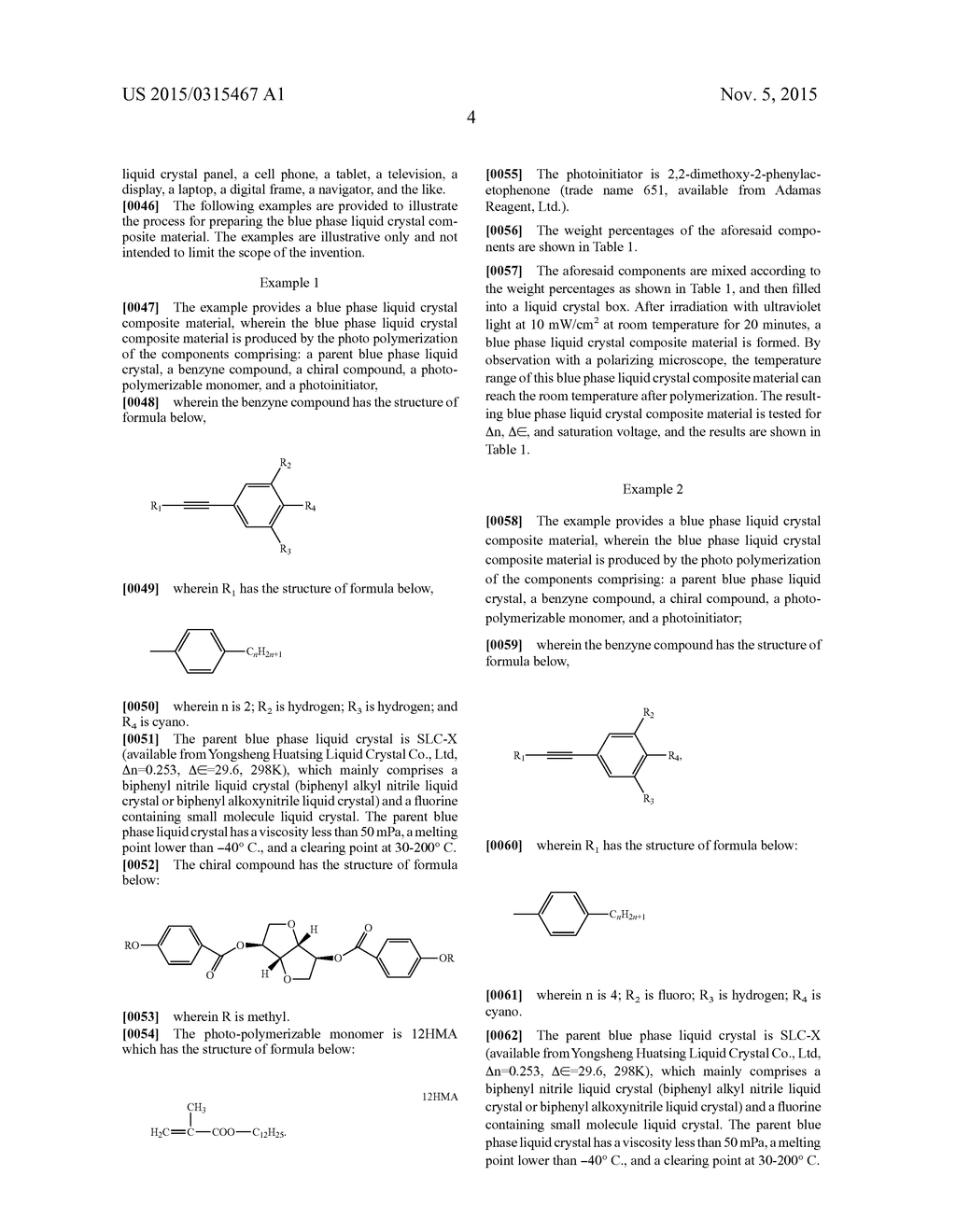 BLUE PHASE LIQUID CRYSTAL COMPOSITE MATERIAL AND LIQUID CRYSTAL DISPLAY     COMPRISING THE SAME - diagram, schematic, and image 09