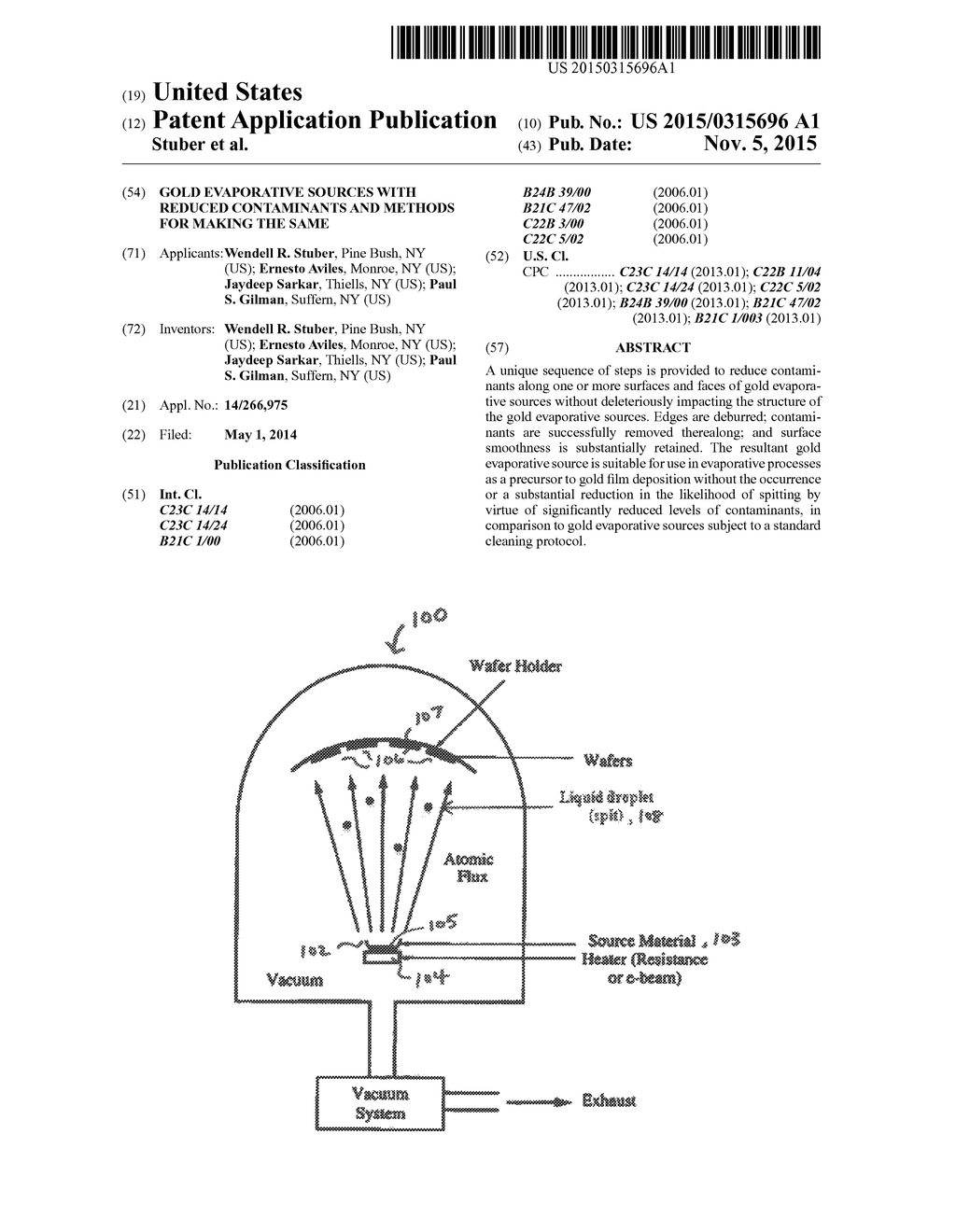 GOLD EVAPORATIVE SOURCES WITH REDUCED CONTAMINANTS AND METHODS FOR MAKING     THE SAME - diagram, schematic, and image 01