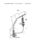 DEVICE FOR CONNECTING A FIXED PORTION OF A TURBINE ENGINE AND A     DISTRIBUTOR FOOT OF A TURBINE ENGINE TURBINE diagram and image