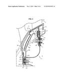 DEVICE FOR CONNECTING A FIXED PORTION OF A TURBINE ENGINE AND A     DISTRIBUTOR FOOT OF A TURBINE ENGINE TURBINE diagram and image