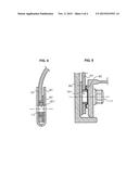 DEVICE FOR CONNECTING A FIXED PORTION OF A TURBINE ENGINE AND A     DISTRIBUTOR FOOT OF A TURBINE ENGINE TURBINE diagram and image