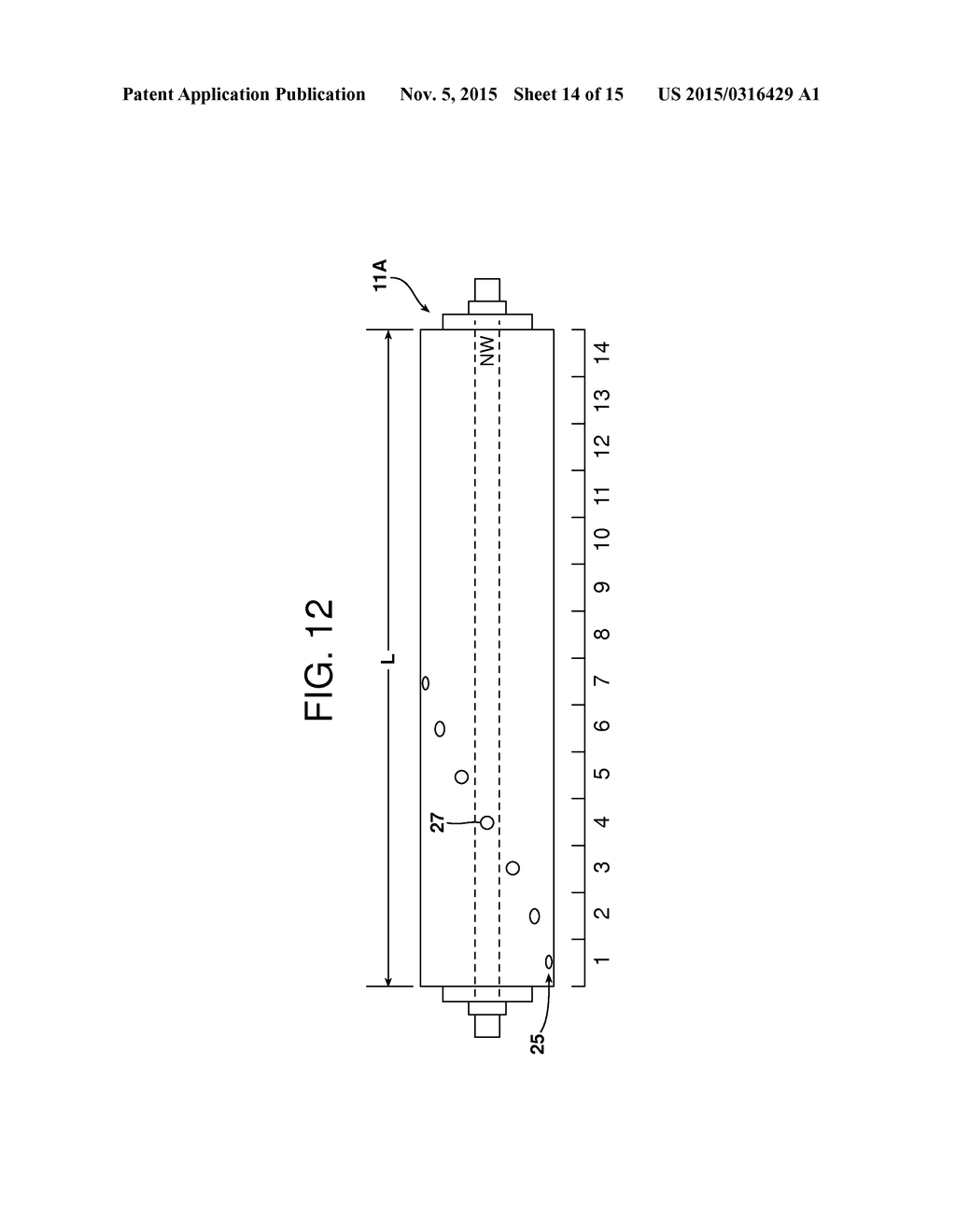 METHOD AND SYSTEM ASSOCIATED WITH A SENSING ROLL AND A MATING ROLL FOR     COLLECTING DATA INCLUDING FIRST AND SECOND SENSOR ARRAYS - diagram, schematic, and image 15