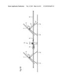 TRACKING DEVICE COMPRISING A RECEIVING STRUCTURE WHICH CAN BE ADJUSTED     ABOUT AT LEAST ONE AXIS, FOR MOUNTING AT LEAST ONE ELEMENT THAT IS     SENSITIVE TO ELECTROMAGNETIC WAVES AND HAS A PREFERENTIAL RADIATION     DIRECTION diagram and image