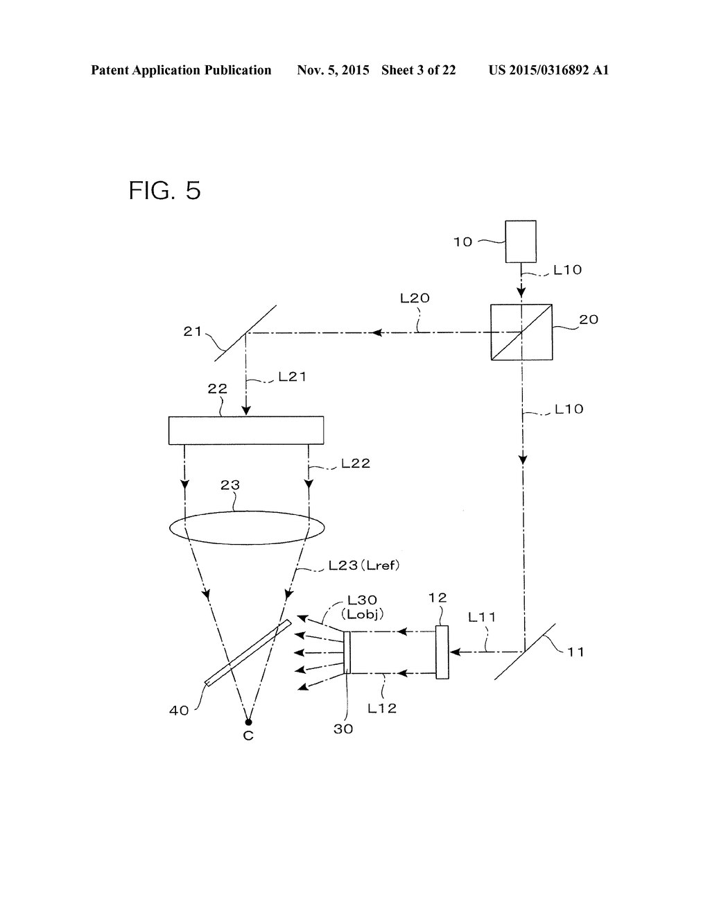 SCANNER DEVICE AND DEVICE FOR MEASURING THREE-DIMENSIONAL SHAPE OF OBJECT - diagram, schematic, and image 04