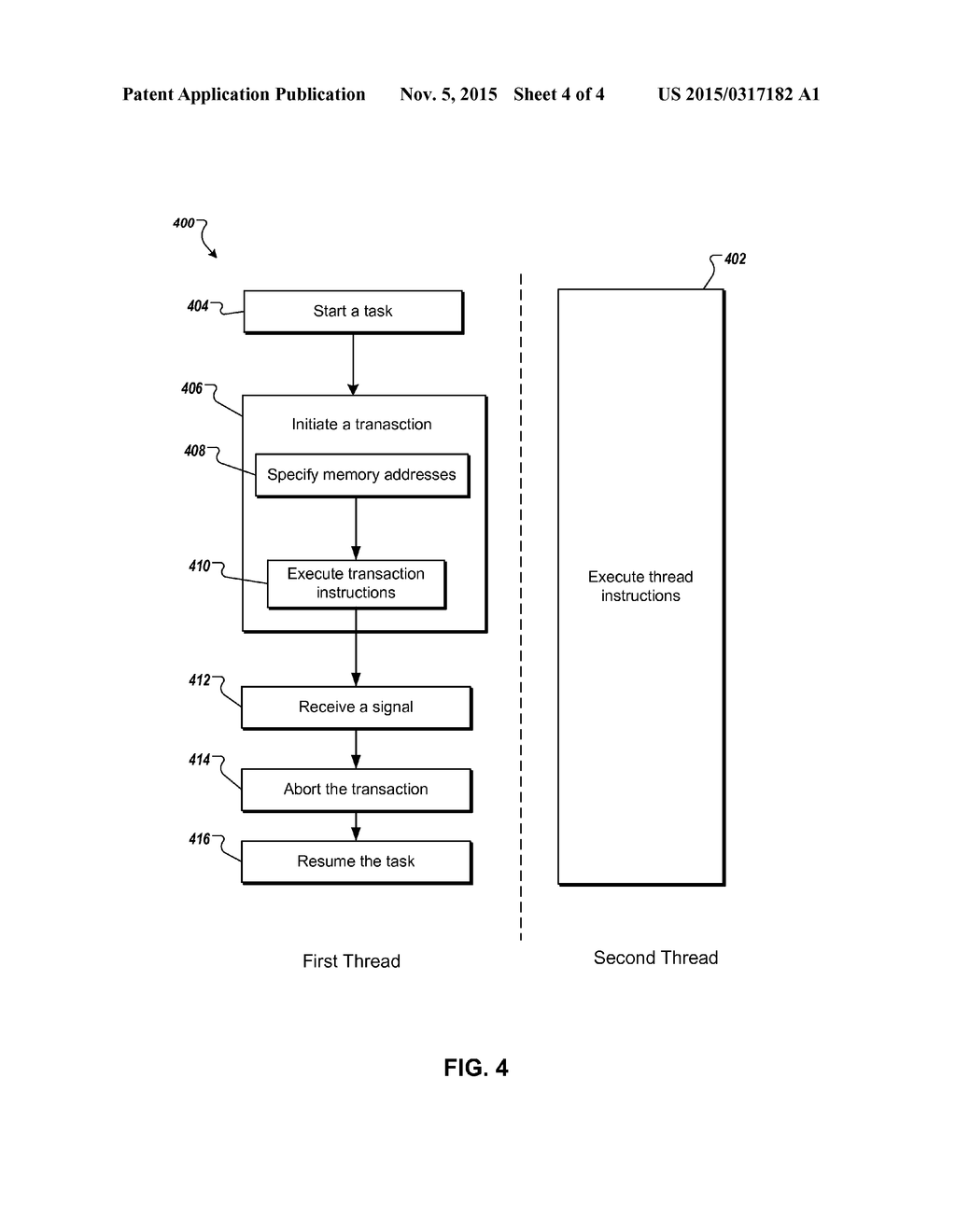 THREAD WAITING IN A MULTITHREADED PROCESSOR ARCHITECTURE - diagram, schematic, and image 05