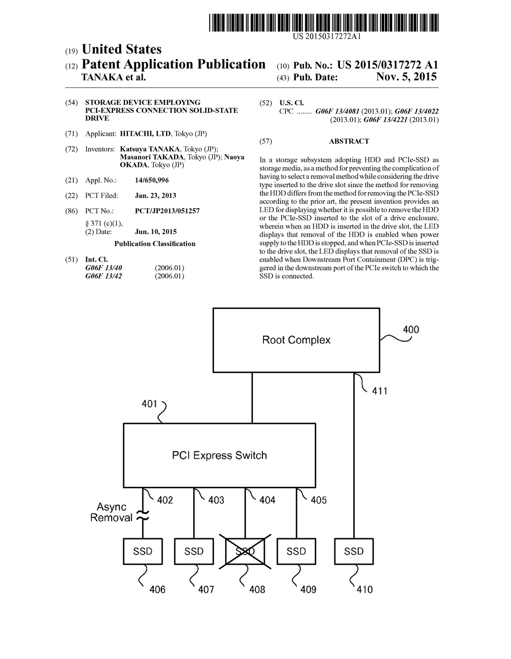 STORAGE DEVICE EMPLOYING PCI-EXPRESS CONNECTION SOLID-STATE DRIVE - diagram, schematic, and image 01