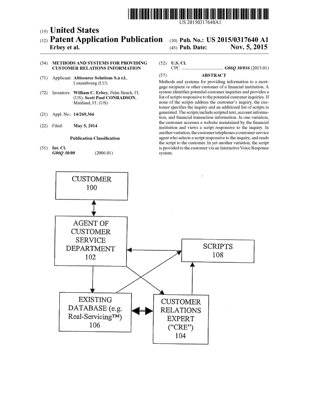 Methods and Systems for Providing Customer Relations Information - diagram, schematic, and image 01