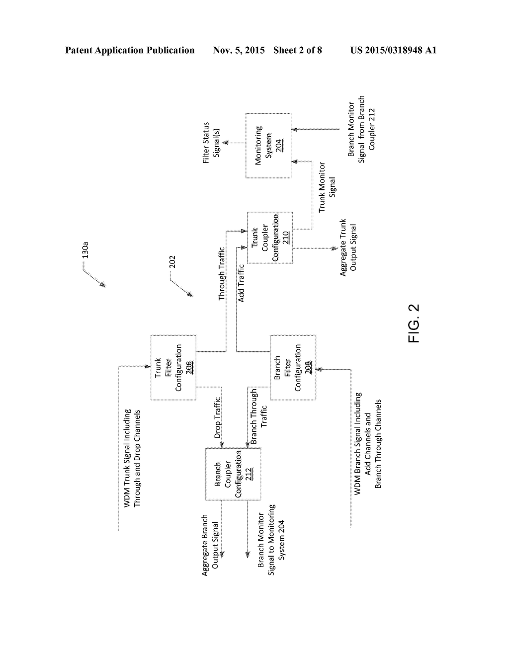 System and Method for Monitoring Filters in an Optical Add-Drop     Multiplexer - diagram, schematic, and image 03