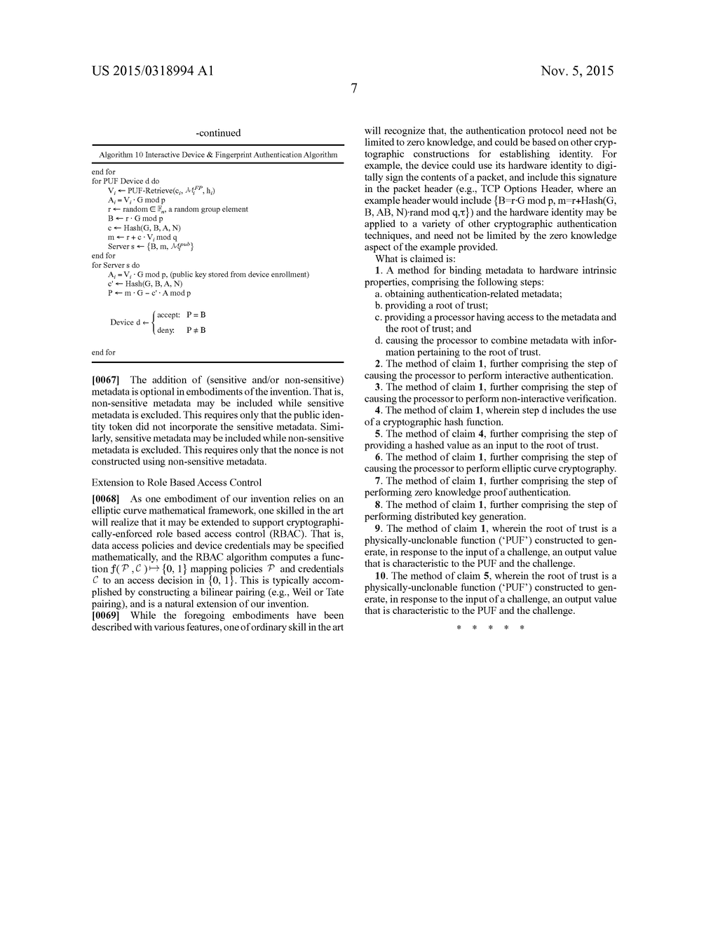 SYSTEM AND DEVICE BINDING METADATA WITH HARDWARE INTRINSIC PROPERTIES - diagram, schematic, and image 10