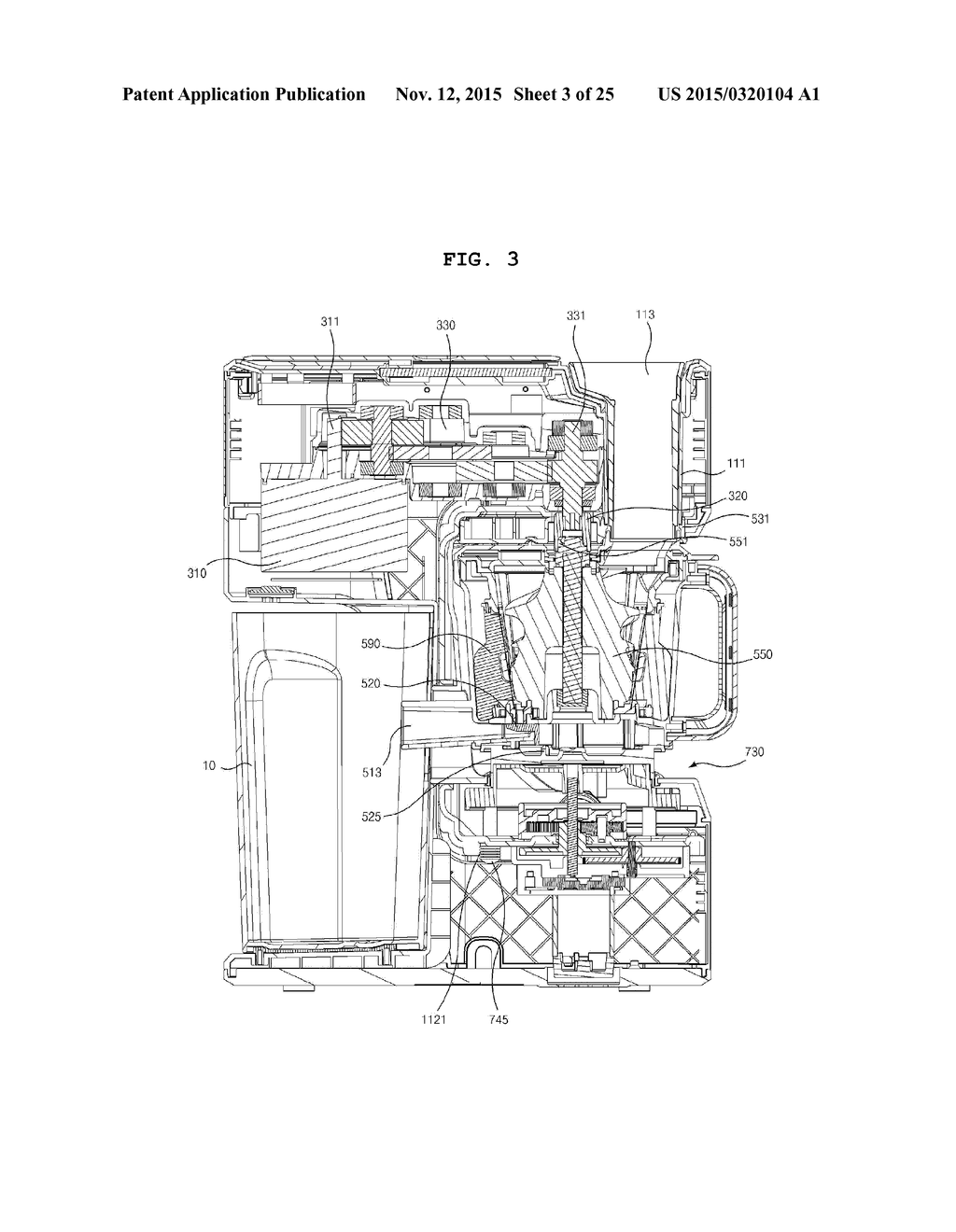 Frame for Main Body of Upper Driving Type Juice Extractor, and Frame     Assembly Using the Same - diagram, schematic, and image 04