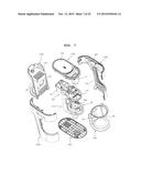 Frame for Main Body of Upper Driving Type Juice Extractor, and Frame     Assembly Using the Same diagram and image