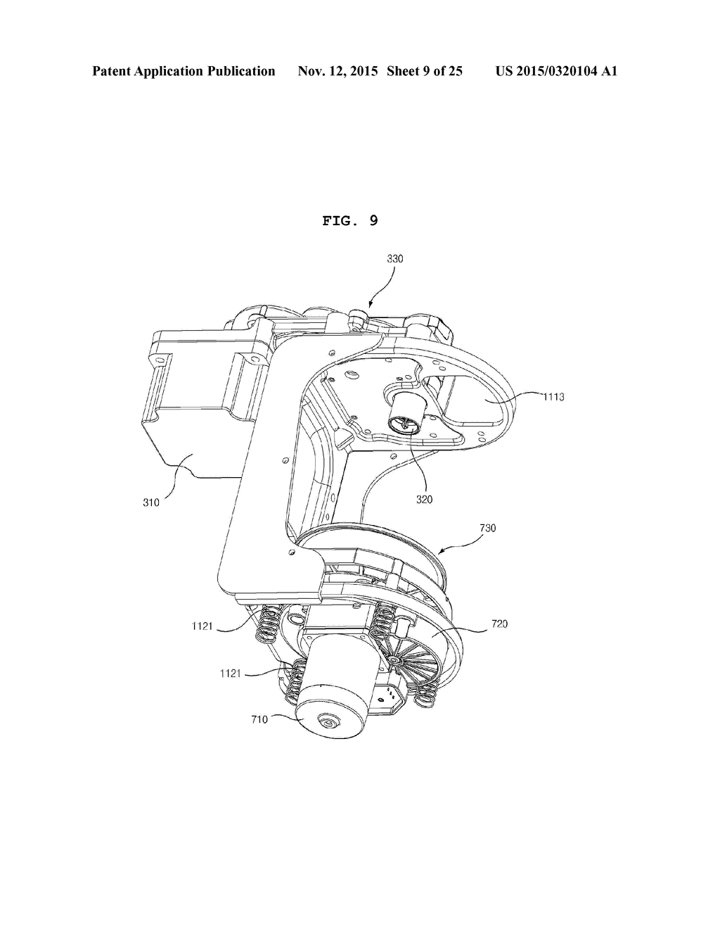 Frame for Main Body of Upper Driving Type Juice Extractor, and Frame     Assembly Using the Same - diagram, schematic, and image 10