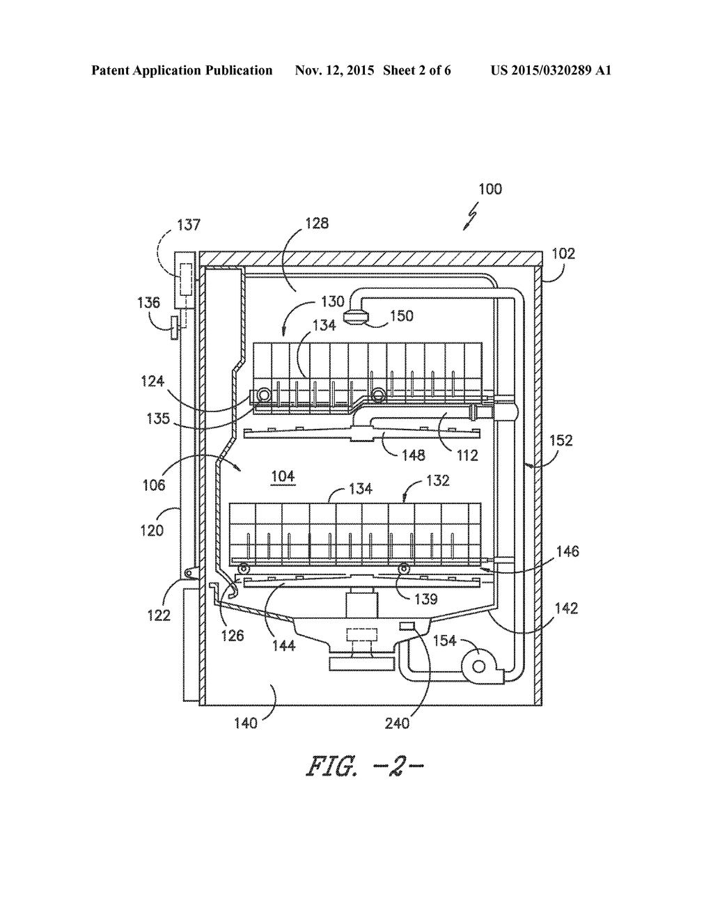 DISHWASHER APPLIANCE HAVING IMPROVED VENTILATION APPARATUS - diagram, schematic, and image 03