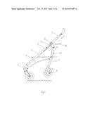 STROLLER WITH PIVOTABLE FRONT WHEEL ASSEMBLY diagram and image