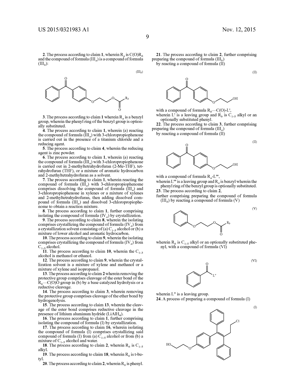 A PROCESS FOR THE PREPARATION OF OSPEMIFENE - diagram, schematic, and image 10